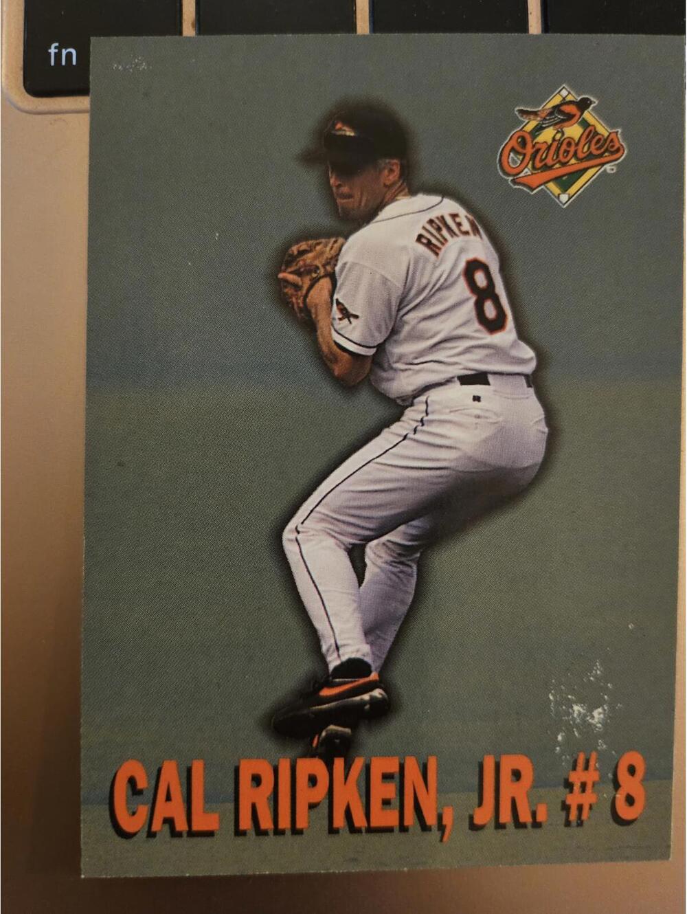 1997 Burger King Cal Ripken Jr. Card #3 of 8 - 2131 - about to throw